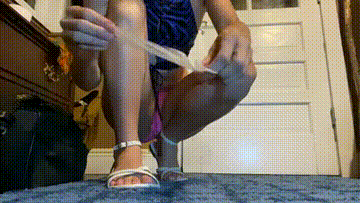 Blonde Princess Fills A Scat Condom