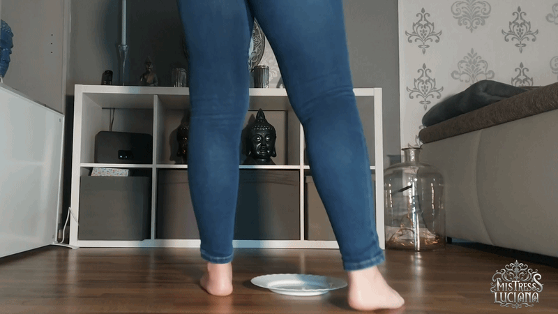 Mega shit turd coming out of my jeans-clad ass